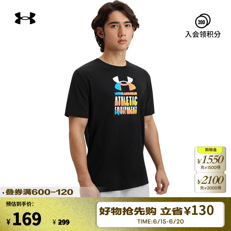�����꣨UNDERARMOUR������Heatwave Logo���������˶����ж���T��1390164 ��ɫ001 XL