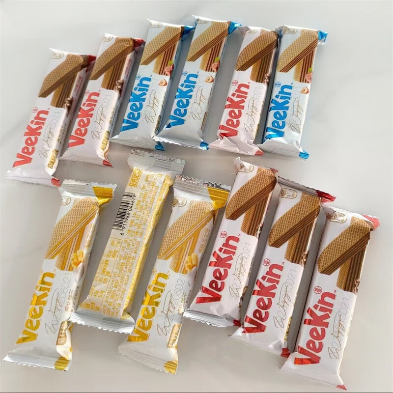 達(dá)利園好吃點(diǎn)威化餅干榛子巧克力海鹽味香脆夾心餅干糕點(diǎn)整箱零食 巧克力味100支(送8支)店長