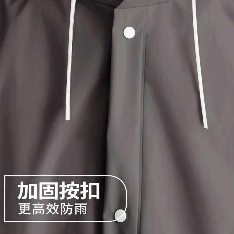 【厂家直发】非一次性雨衣长款透气暴雨男女款成人户外徒步旅游便 透明白-束口成人加厚款 均码