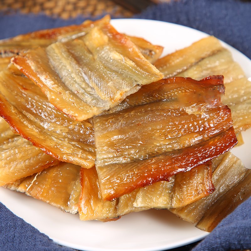 炊大俠舟山寧波特產(chǎn)烤鰻魚片鐵板現(xiàn)烤工藝油烤鰻魚干片休閑即食海鮮零食 鐵板油烤鰻片100g便攜裝