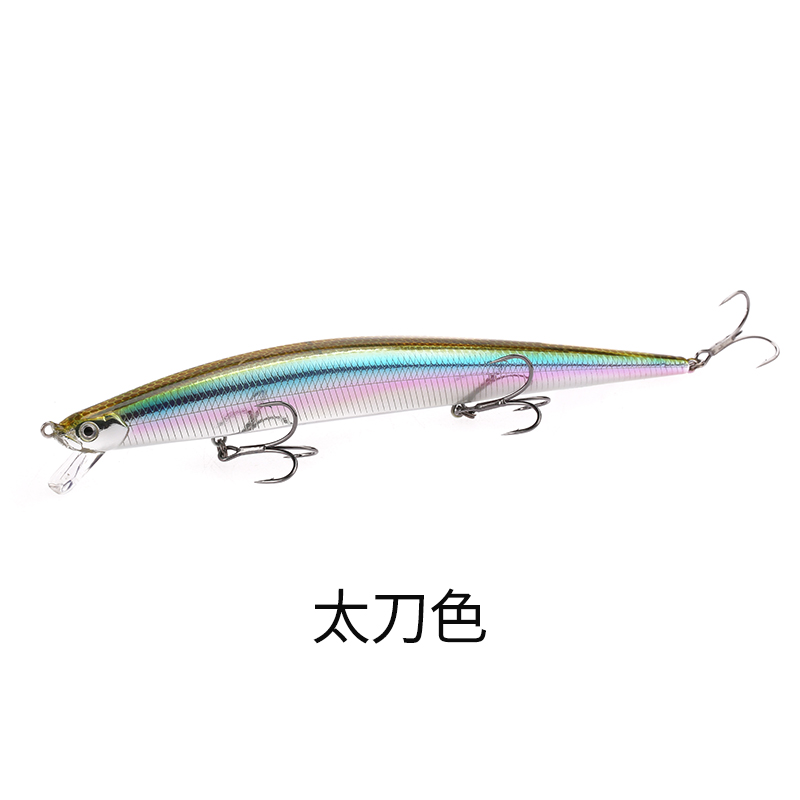 善朵【好货】鳡咬米诺 大河之路鱤咬路亚饵米诺175f浮水假饵钓感鱼