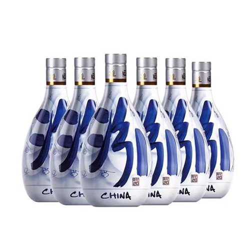 汾杏汾 青花20品鉴装 53度 500ml光瓶 无盒装裸酒 500ml光瓶装 53度 500mL 6瓶 光瓶装 青花20