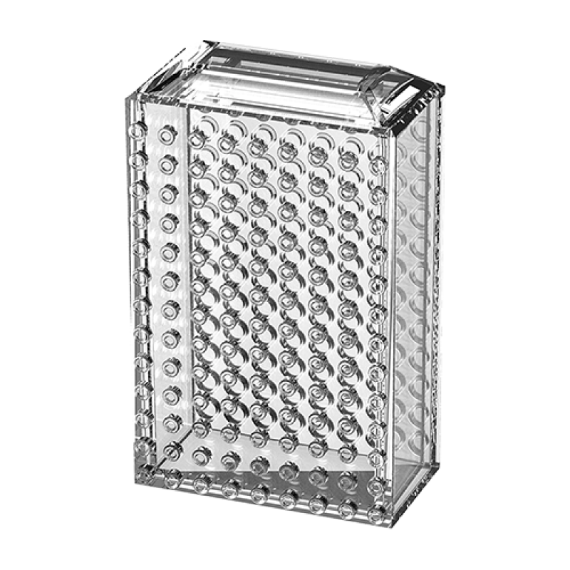 飞傲（FiiO）耳机数据线迷你便携抗压绕线多用途收纳盒防水溅防尘保护盒可叠叠乐 透明