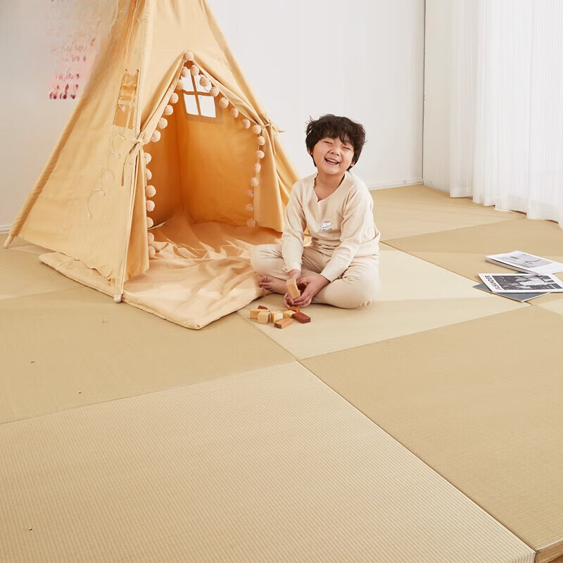 胖東來品質(zhì)榻榻米地墊定做日式臥室家用床墊炕墊塌塌米踏踏米椰棕 無邊3cm椰棕芯