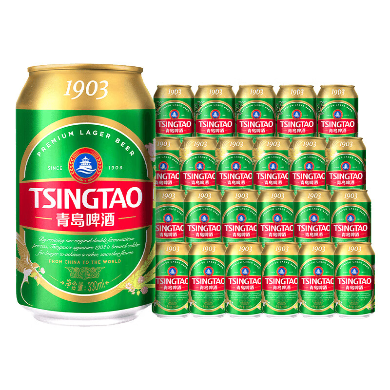 青岛啤酒经典1903 330mL 24罐