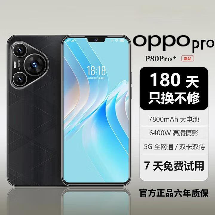 OPPOpro1TB手机补贴25%全网通5G双卡1TB大内存7800mAh快充长续航抗摔新机 羽砂黑 16G运存+256G内存【高配版】
