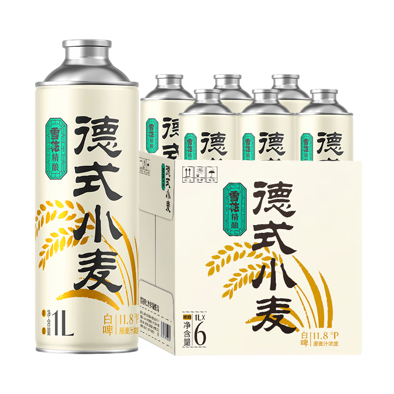 ѩ��ơ�ƣ�Snowbeer�� ��ʽС�����ơ11��1L*6�� ����װ ������Ʒ