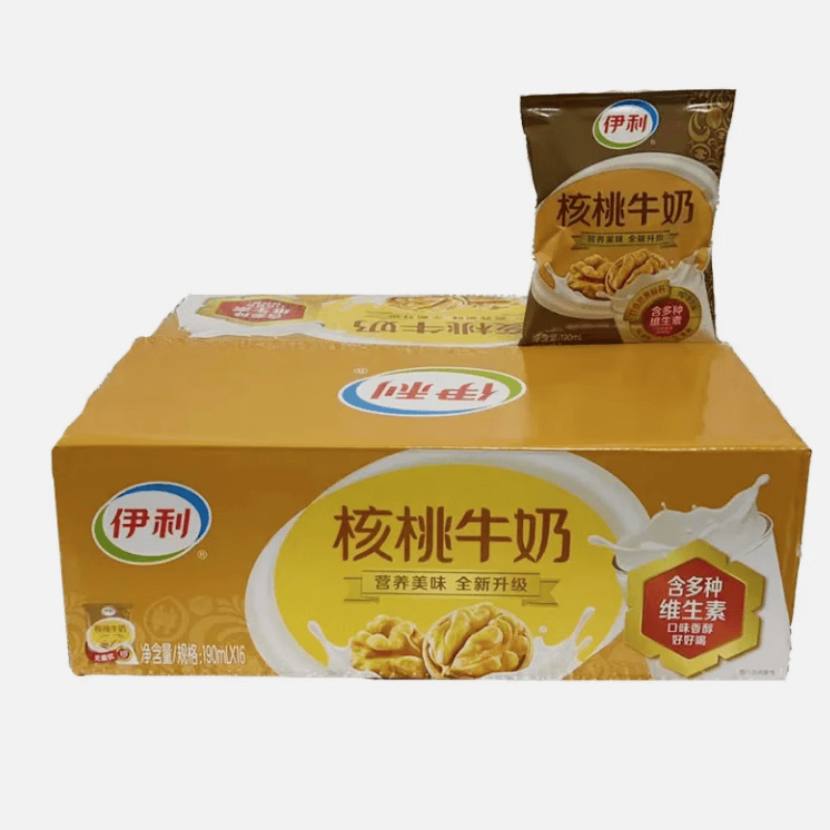 伊利红枣枸杞牛奶饮品 230ml/袋 核桃牛奶纯牛奶早餐奶儿童营养牛奶 核桃牛奶230ml*16袋 牛奶