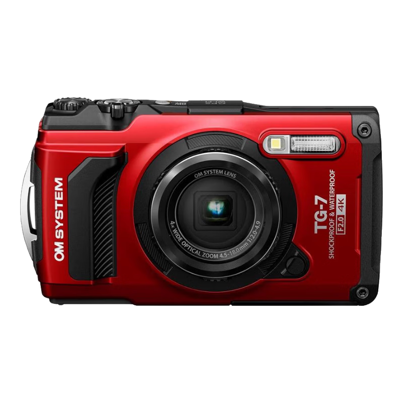 奧林巴斯（OLYMPUS）【日本直郵】 OLYMPUS Tough TG-7 防水防摔耐寒戶外運動相機 4K錄像 微距強勁 登山潛水通用 TG-7【紅色】