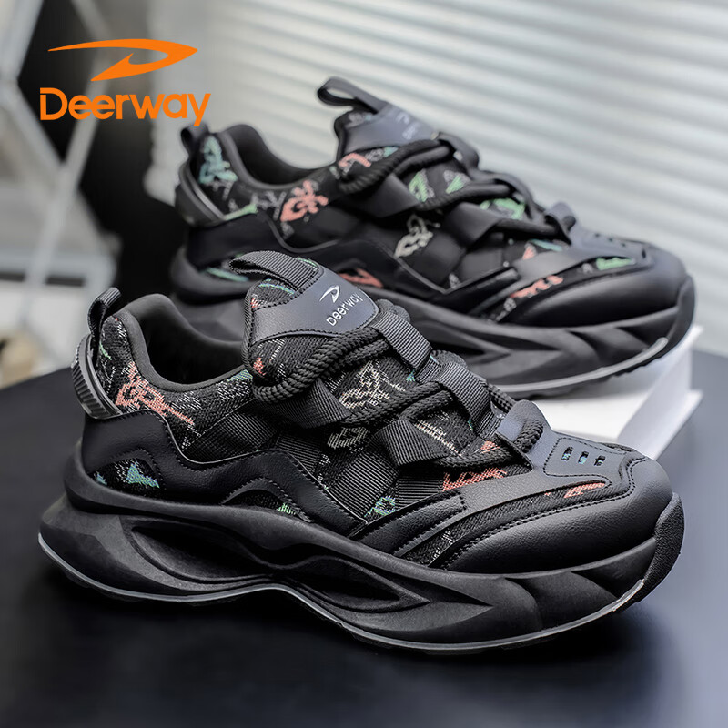 �¶��ݣ�DEERWAY����Ь����2025�＾�ϵ�Ь��ʿ������������˶��ܲ�Ь ��ɫ  42