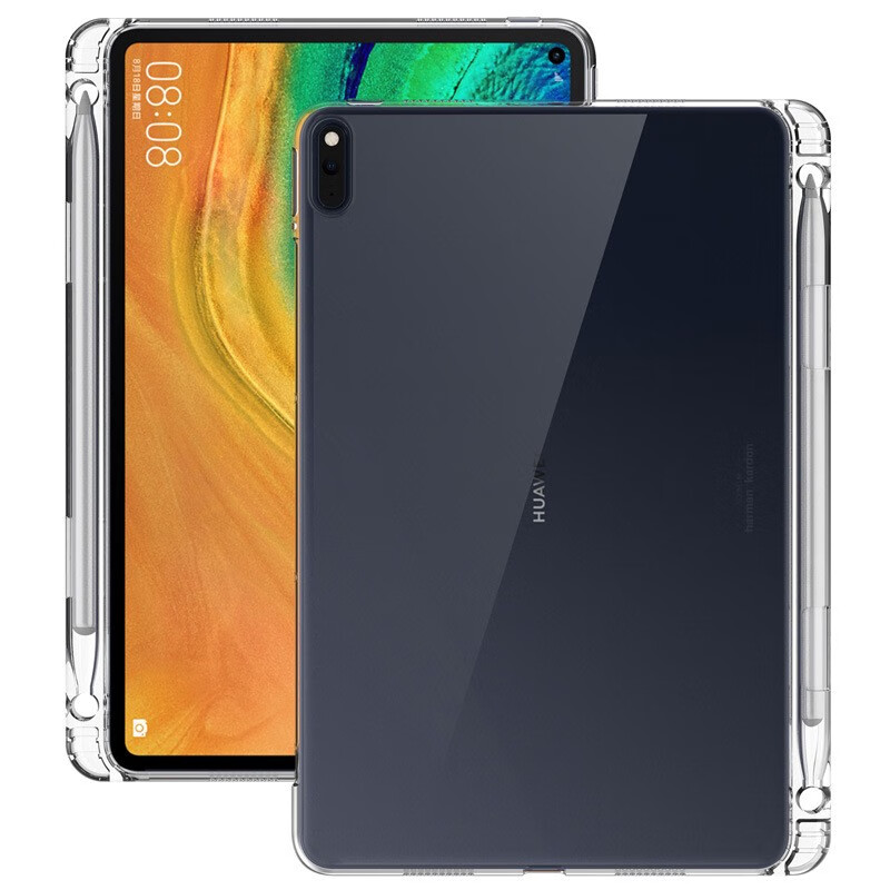之宋2023华为matepad11保护套带笔槽适用新款matepad10.4平板Pro10.8 全透明笔槽款 华为MatePad11(2023款)