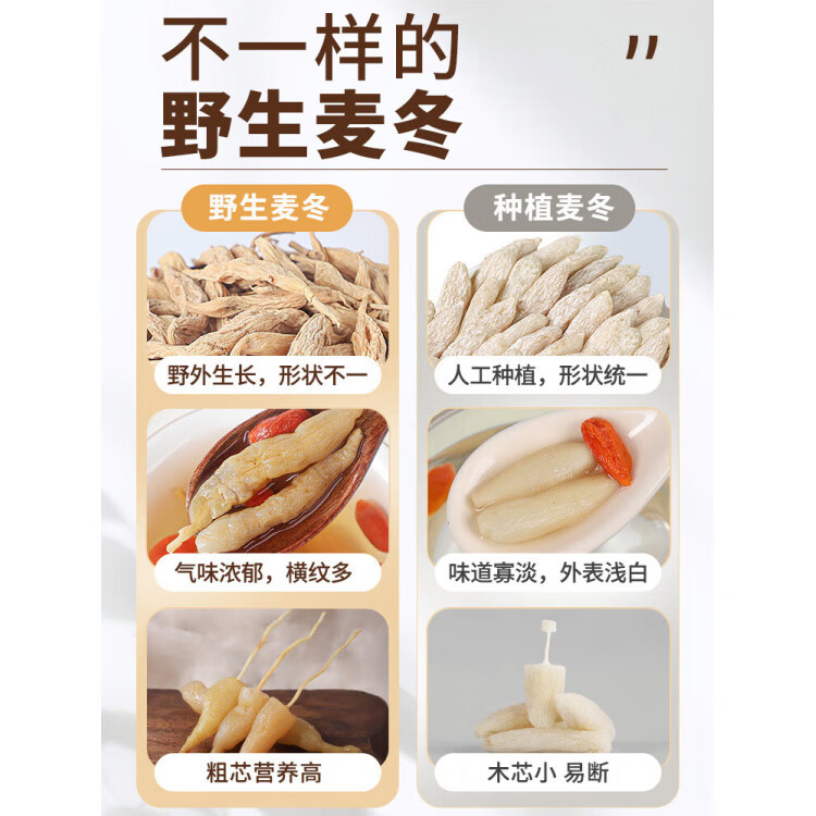 协穆正宗野生麦冬特级中药材官方正品川麦冬黄芪五味子泡水茶喝 【高海拔地区】麦冬 200g*4罐