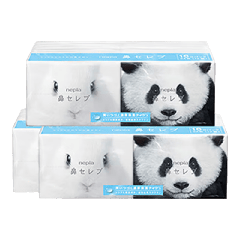 妮飄(Nepia)紙巾小包貴族鼻感嬰兒保濕便攜木漿面巾紙日本原裝進(jìn)口12抽*48包