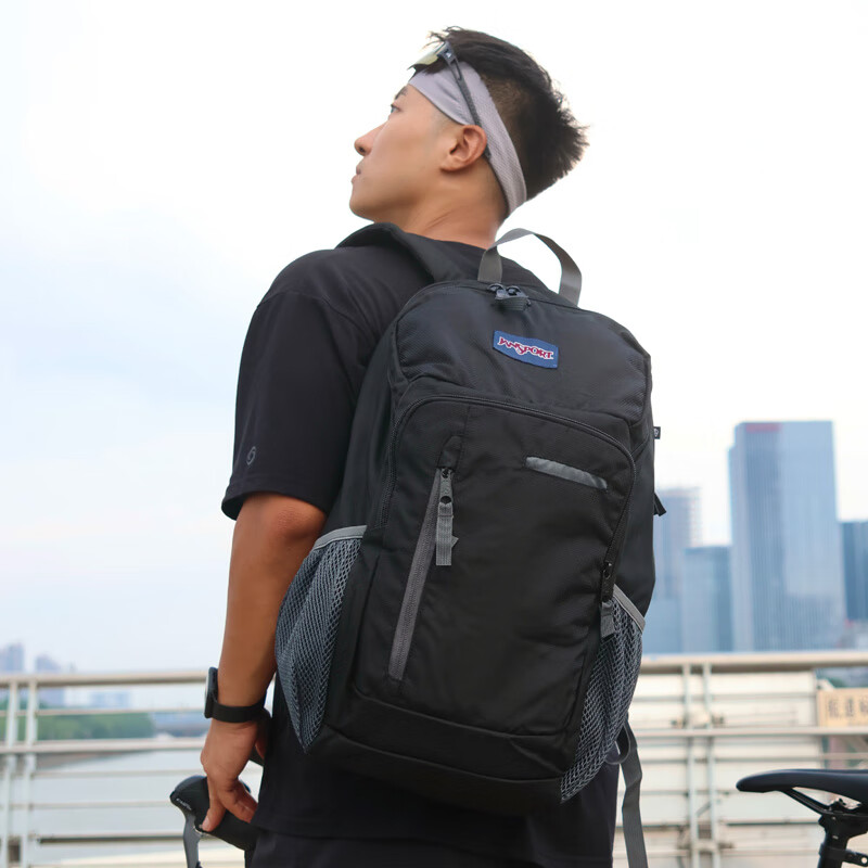 JANSPORT杰斯伯双肩包男女户外旅行运动登山背【下单前请认真看瑕疵说明】 2T3F3D6 黑色（全新/无暇）
