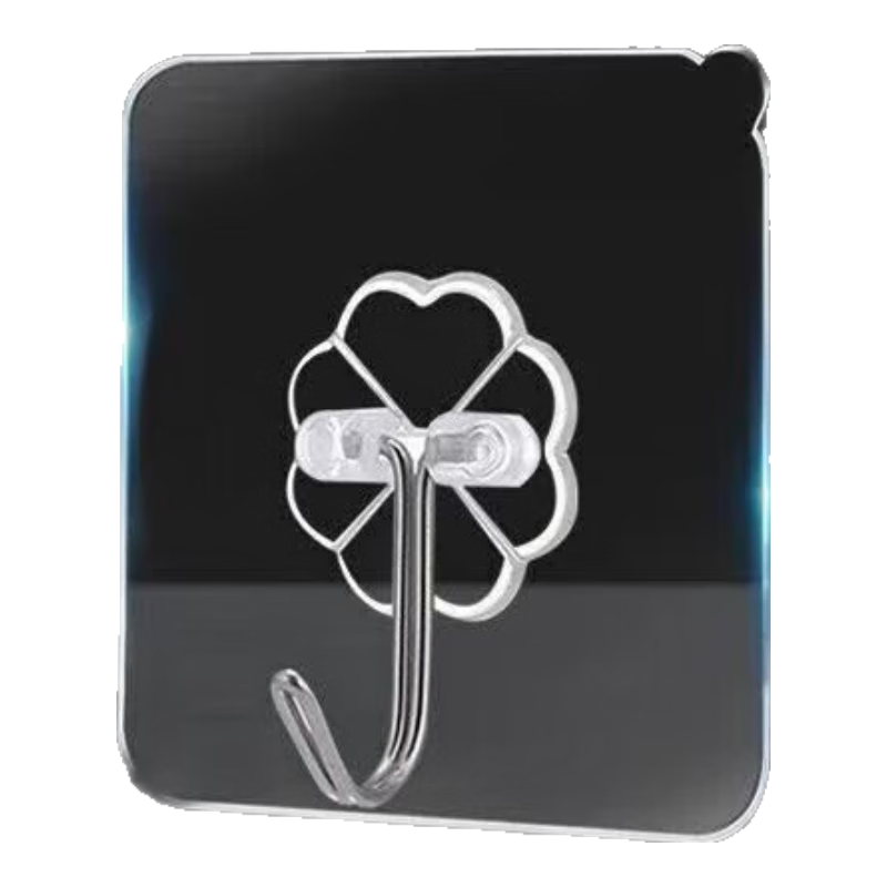 惠尋【已售10萬】收納架掛鉤多功能收納雜物小件收納神器 【5只裝】不銹鐵頭透明掛鉤