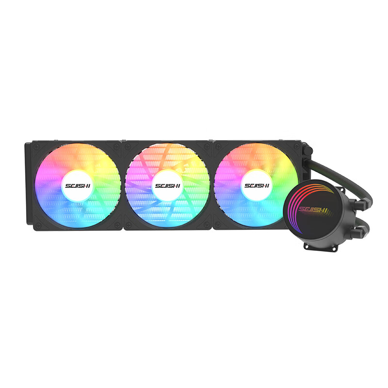 色技师 240/360水冷一体式CPU散热器 多平台扣具 ARGB光效支持神光同步 M360黑