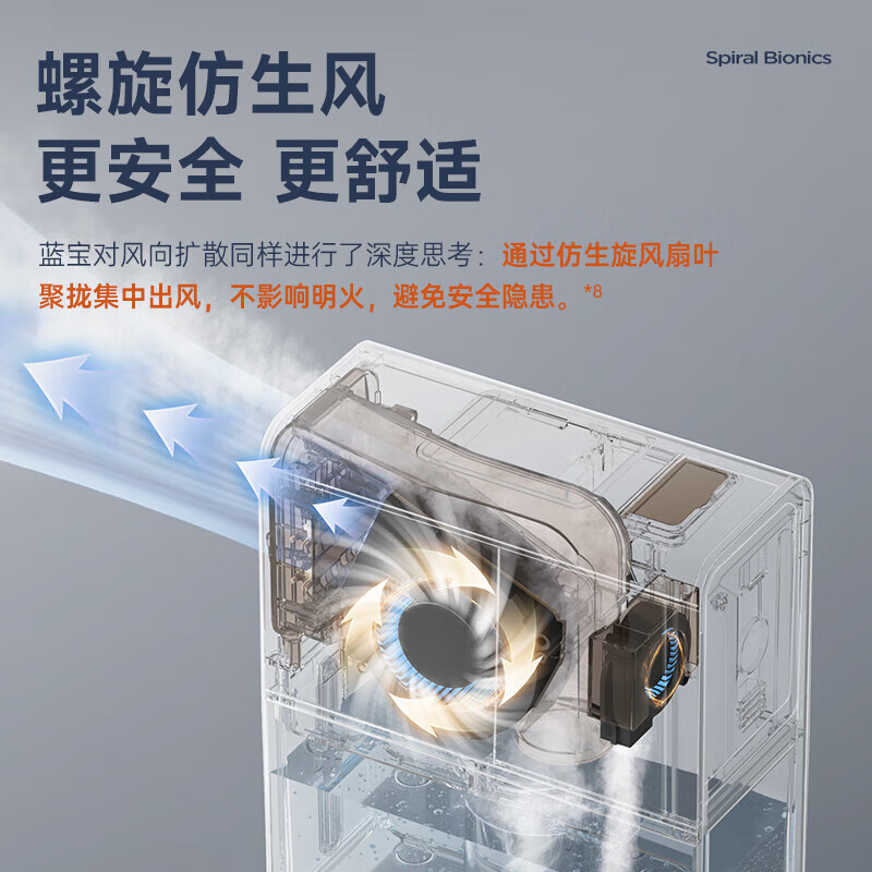 蓝宝(BLAUPUNKT)厨房冰雾扇冷风空调扇制冷小型壁挂电风扇加湿水冷风扇冷风机防油烟节能低噪加湿器 【经典爆款-X5】快速降温/台式免安装