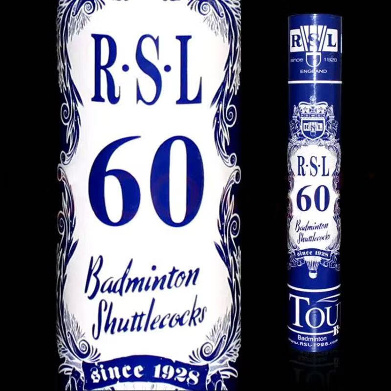 亚狮龙（RSL）RSL亚狮龙60号耐打型羽毛球飞行稳定比赛训练室外用 12只装 1筒 RSL 60号  77速