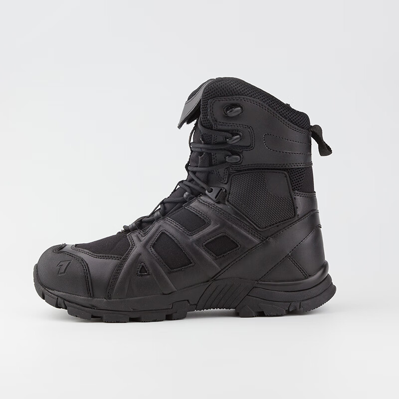 陇聚福 新款黑鹰战术靴男作战靴战术沙漠靴陆战高帮户外登山作 黑色