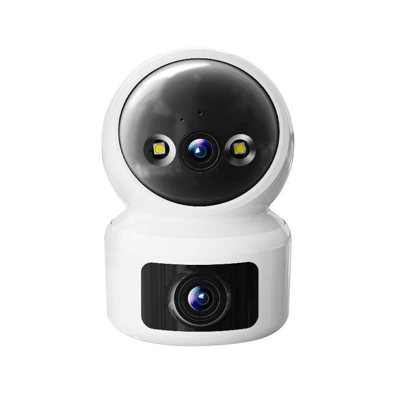 奥克斯1200万像素摄像头监控无线wifi网络高清夜视监控器360度无死角带夜视全景云台家用AI监控手机远程