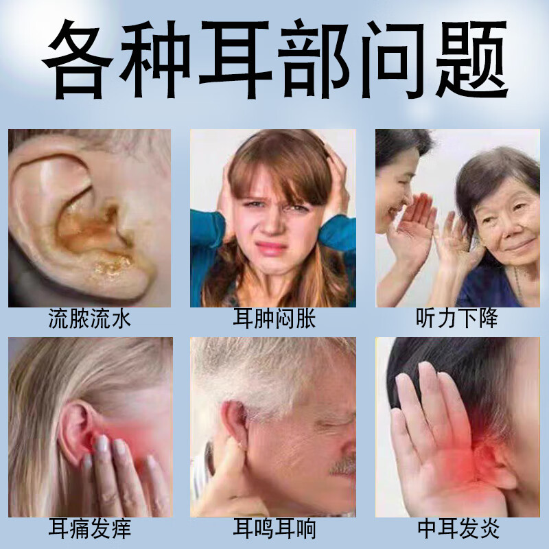 中耳散化脓性中耳炎外耳炎流脓流水耳朵湿臭耳闷耳胀耳痒粉剂吹耳 1盒1瓶