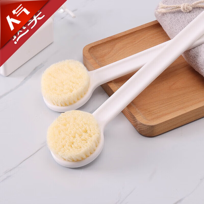 千嶼長柄沐浴刷軟毛洗澡刷子搓澡神器后背刷搓背不求人強力下泥洗 長柄軟毛洗澡刷