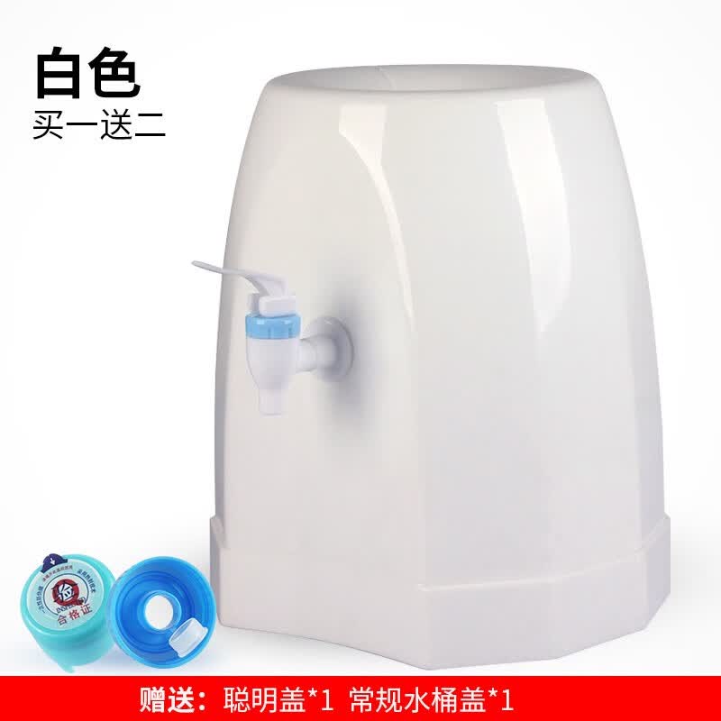 纳奇纯净矿泉水饮水机小型迷你吸水器大水桶支架子压水器 18新款饮水器白色送两个 温热型