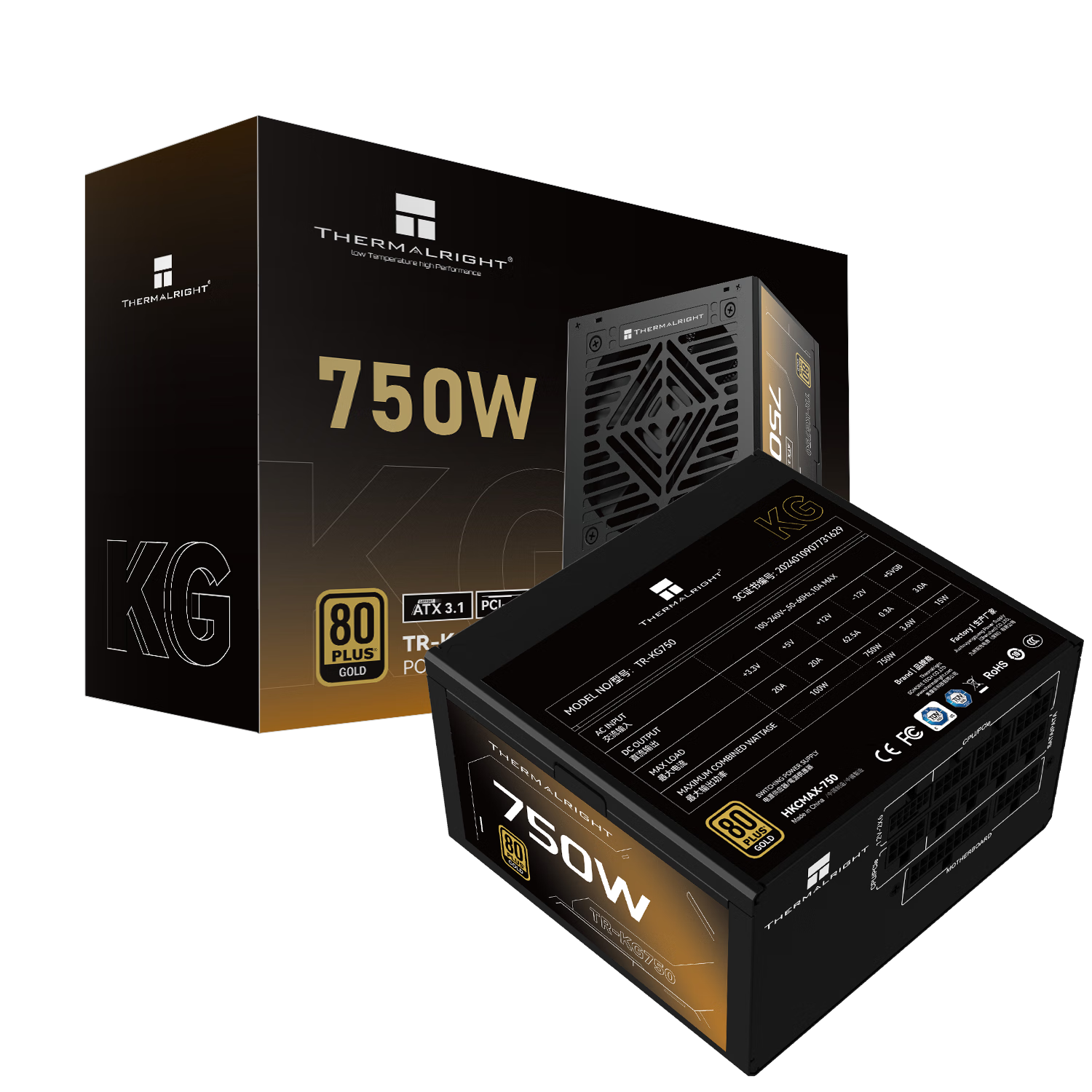 thermalright750W TR-KG750 ATX3.1Դ ƵԴ ԭPCIE5.1ȫģԴ ϵ 14CMСԴ 304Ԫ