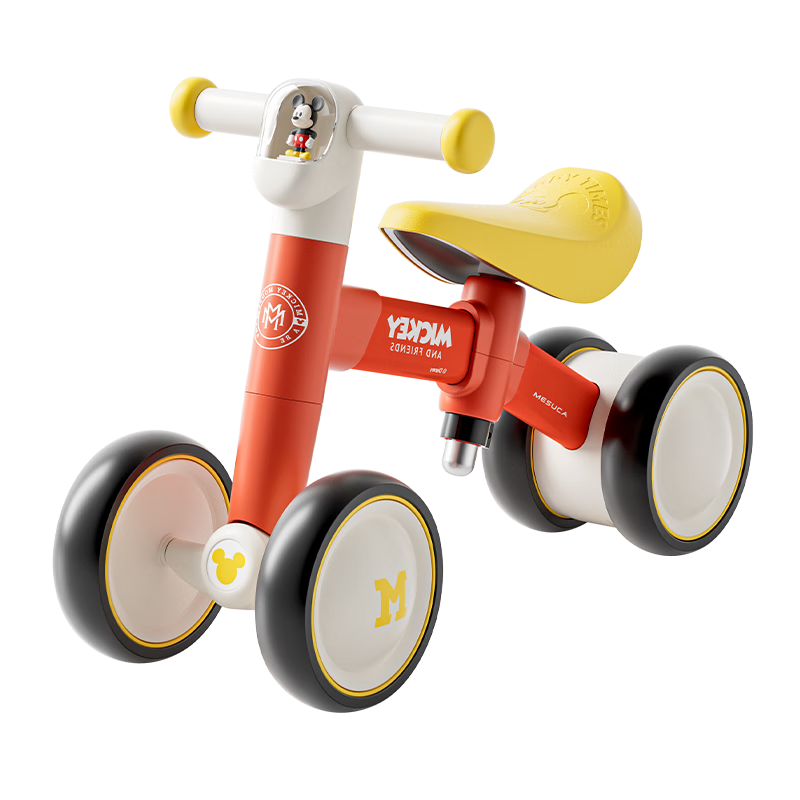 迪士尼（DISNEY）學步車1-3歲防o型腿嬰兒2025款防側(cè)翻兒童寶寶手推自行滑步平衡車