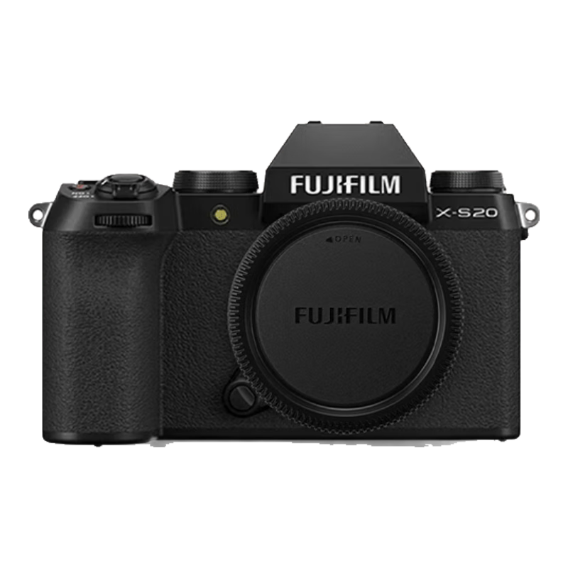 富士（FUJIFILM）富士xs20 x-s20 微单相机学生美颜照相机 直播 4KVlog摄影摄像机 X-S20 黑色 单机身（不含镜头） 官方标配（机身+肩带+原装电池）