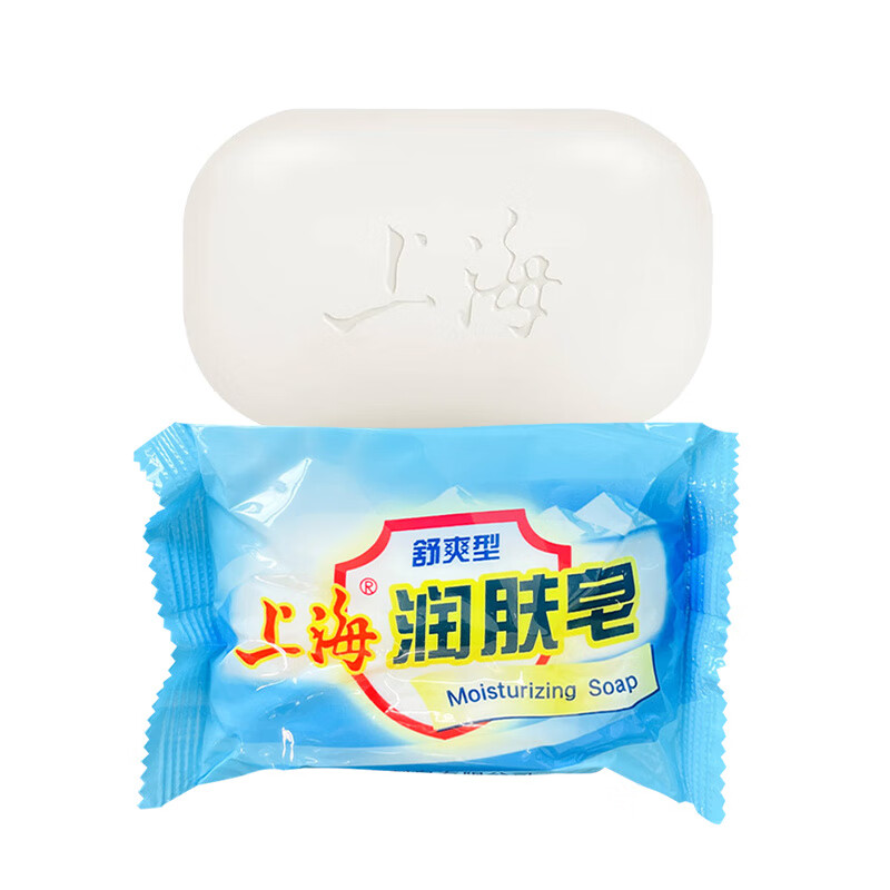 上海润肤皂洗手皂洗澡香皂身体清洁沐浴皂男女士温和爽洁润肤 上海润肤香皂85gX1块 85g