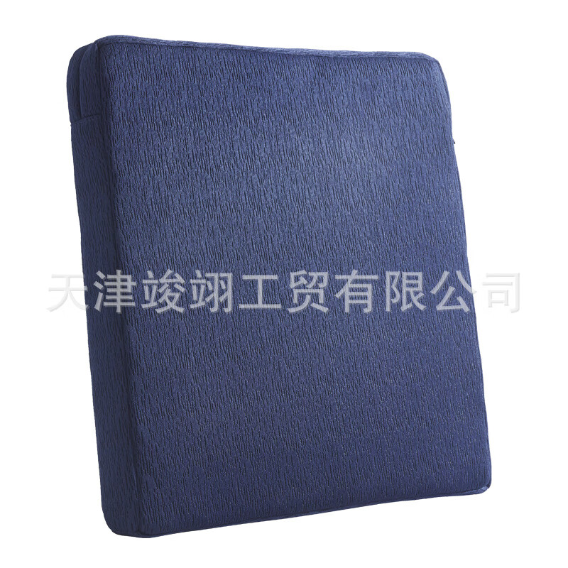 DaleBack空气纤维坐垫办公椅垫POE高分子床垫四季通用粉办公4D美 蓝色 40*40*5cm