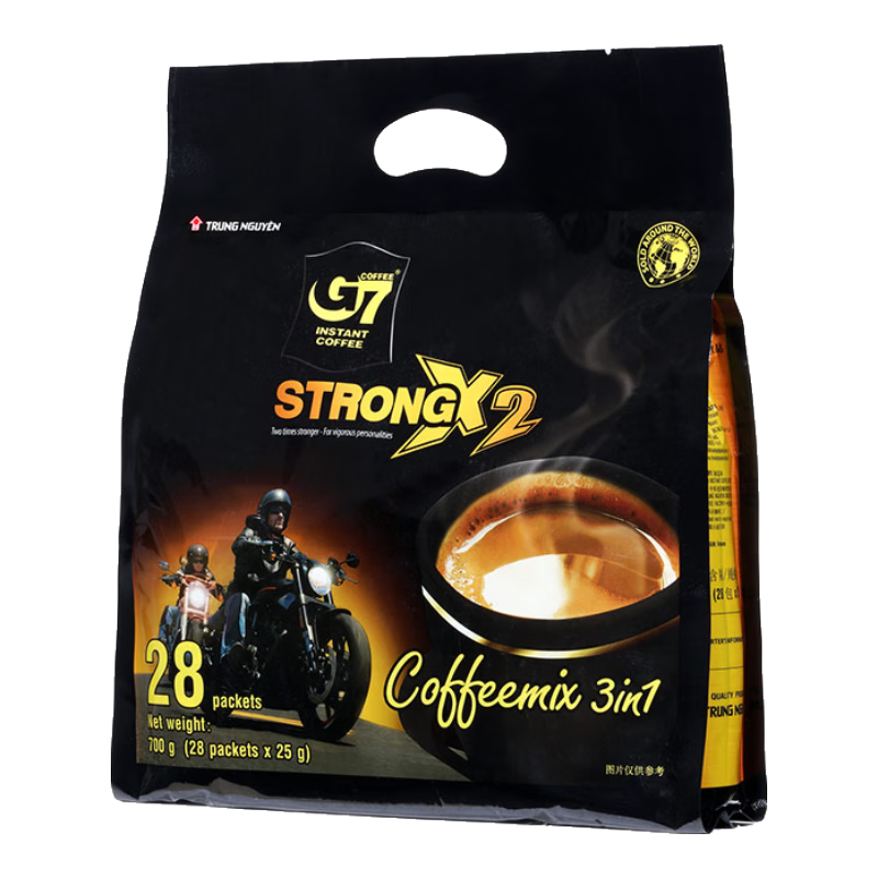 中原G7三合一濃醇咖啡700g（25克*28包）越南進(jìn)口