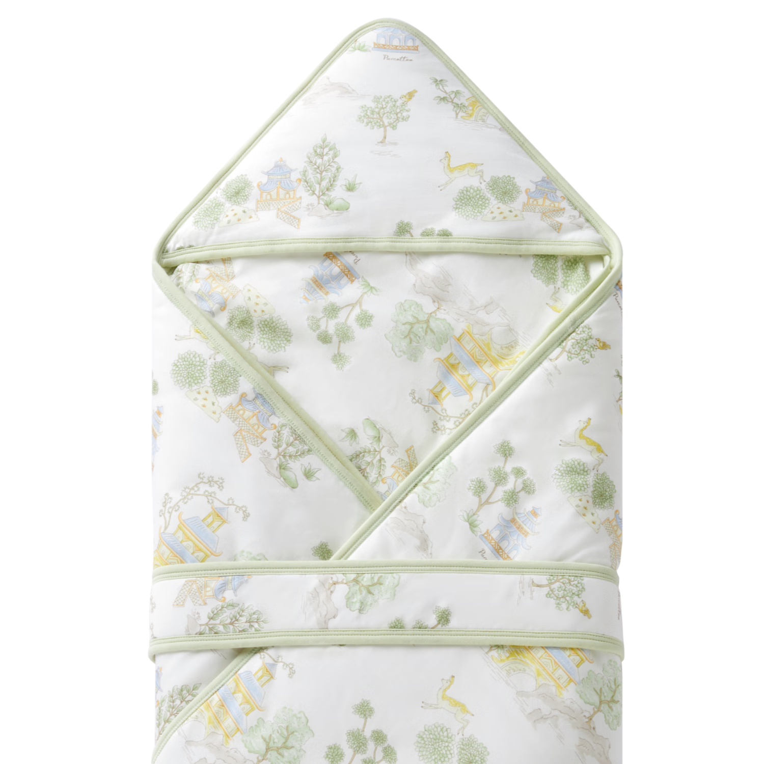 全棉时代婴儿抱被纯棉包被新生儿宝宝秋冬厚款包被产房襁褓 灵风寻意90CM