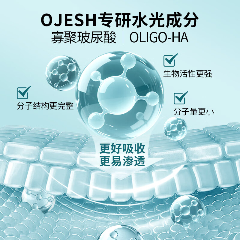 欧娅诗(OJESH) 德国进口补水保湿水光充盈熬夜滋养玻尿酸胶原蛋白灌注面膜免洗 5片