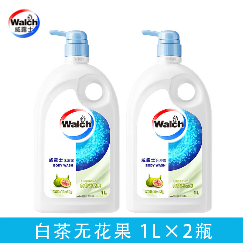 威露士威露士沐浴露1L经典老款白茶无花果家庭装大容量男女通用持久留香 白茶无花果1L*2瓶