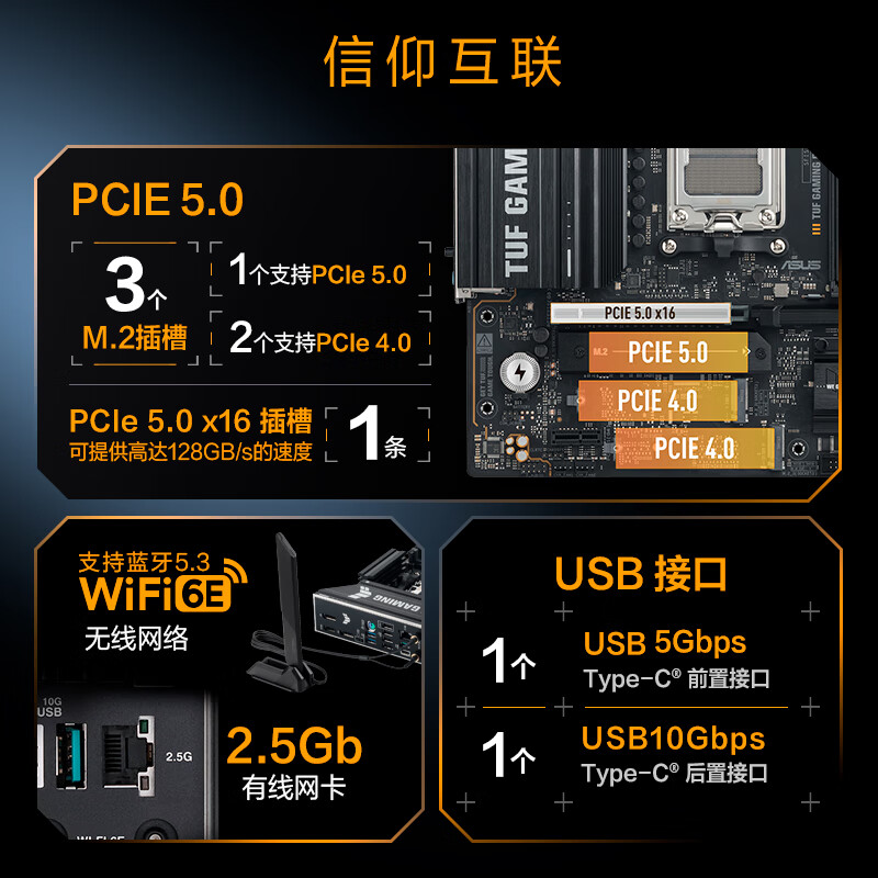 华硕 TUF GAMING B850M-E WIFI 图 6