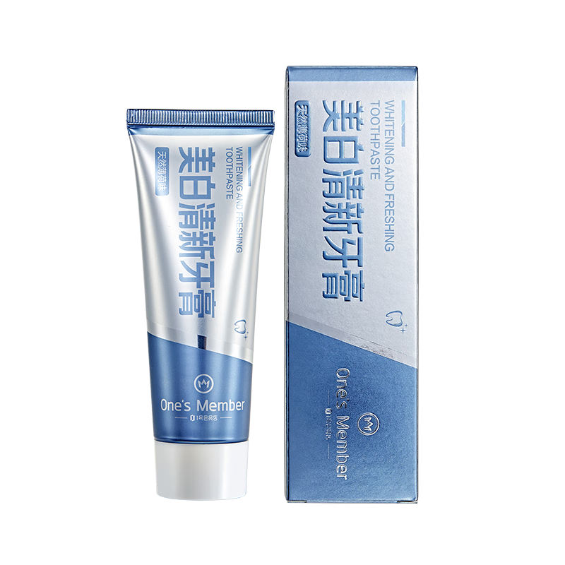 1号会员店（One's Member）钻石粉美白清新牙膏20g 去黄去烟渍去牙垢京东自有品牌
