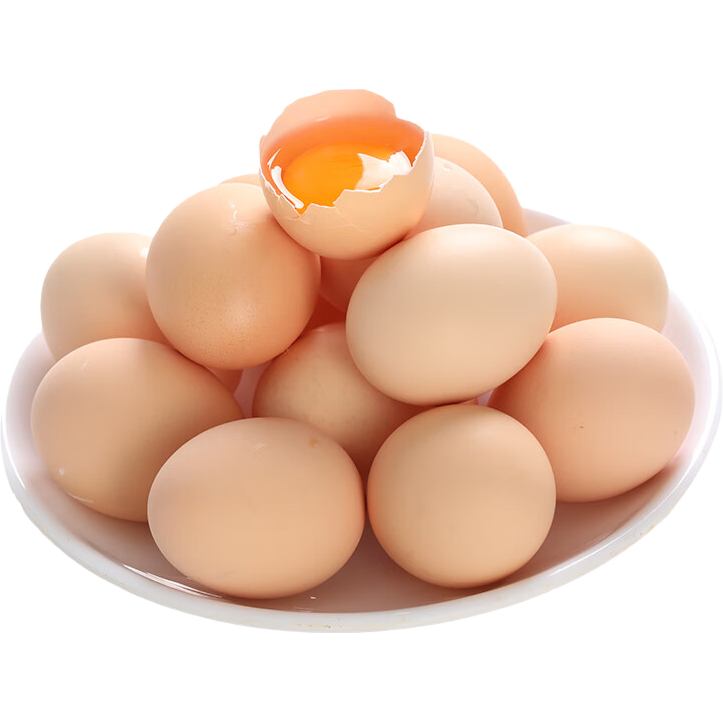 稻田沟散养谷物鲜鸡蛋农家谷饲喂养初生蛋柴鸡蛋 4枚活动