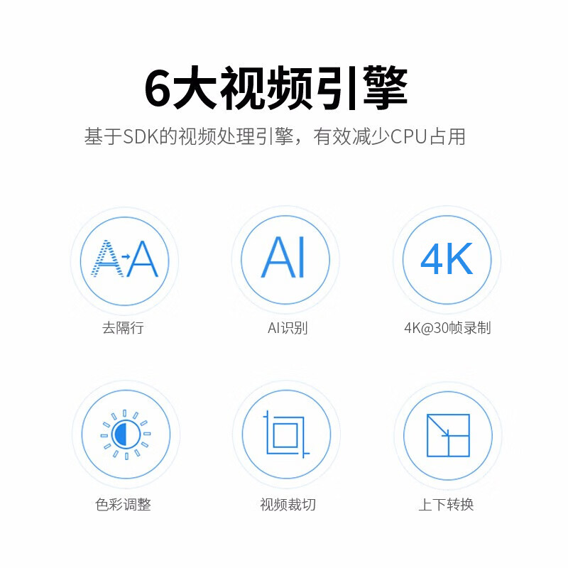 TCHD VideoTC- UB530 4K 视频采集卡 hdmi高清钉钉会议游戏switch/ps5直播USB外置电脑图像录制盒