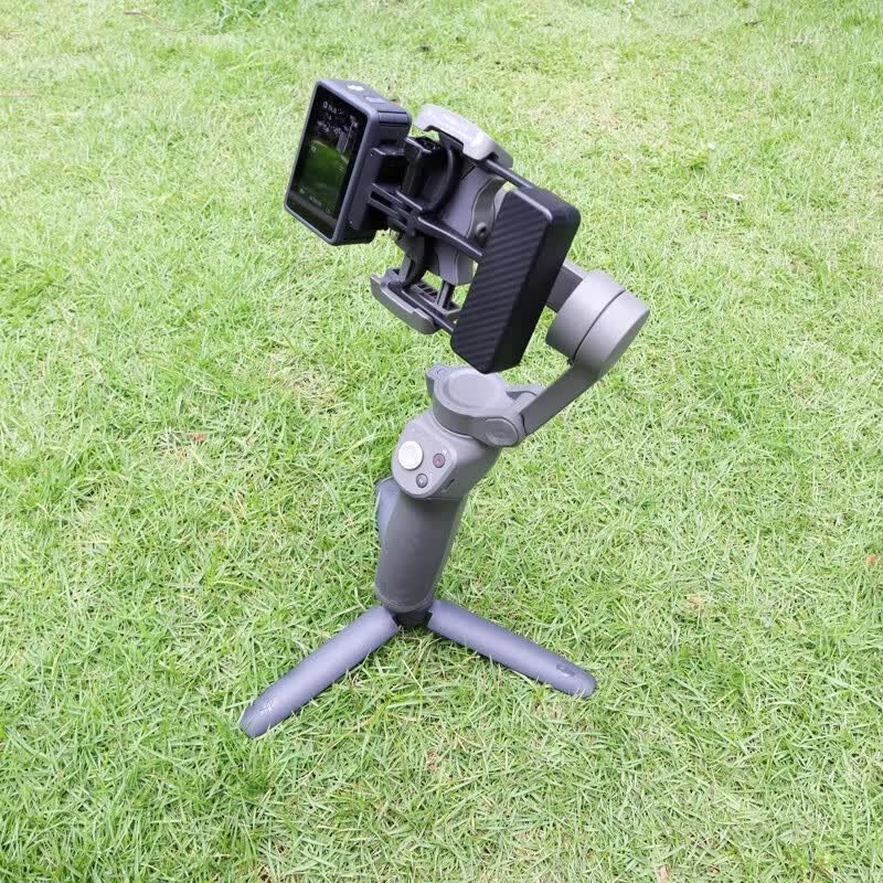 YUNTENG云台稳定器适用大疆DJI Action5Pro/4/3手持运动相机专用手机拍摄视频防抖户外运动相机转接支架 f11稳定器+大疆转接座