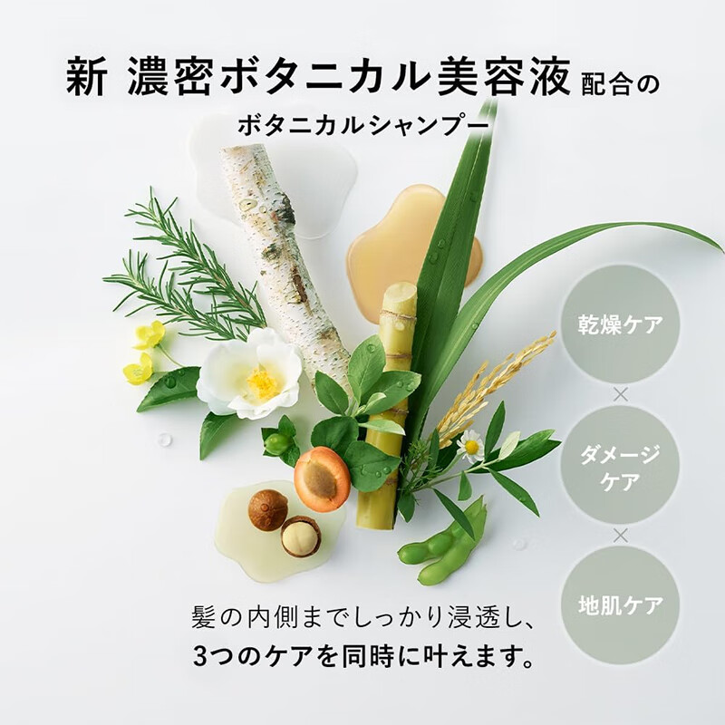 蓓甜诗【日本直邮】Botanist蓓甜诗植物学家护发素 抚平毛躁滋润修复 丰盈弹润替换装-梨洋甘菊400g