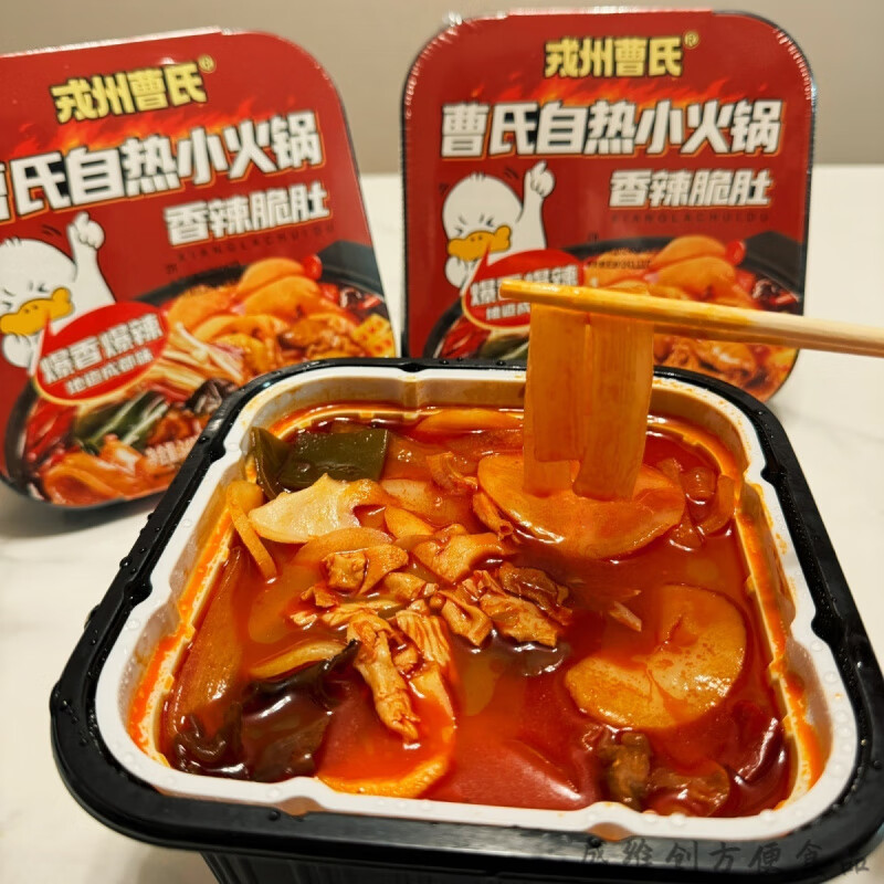 曹氏麻辣烫 成都戎州曹氏鸭脖自热小火锅即食麻辣寝室夜宵免煮 1盒