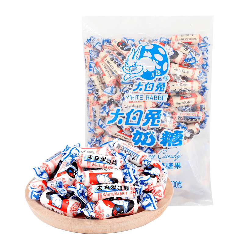 大白兔奶糖500g袋裝 牛奶結(jié)婚慶喜糖果散裝中華老字號(hào)特產(chǎn)零食 中秋好禮