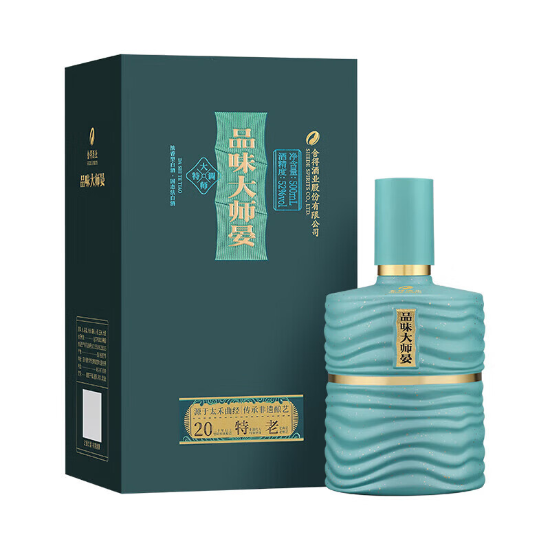舍得酒【年货美酒】品味舍得 品味大师晏 浓香型优级白酒婚礼宴请送礼 52度 500mL 1瓶 单瓶装