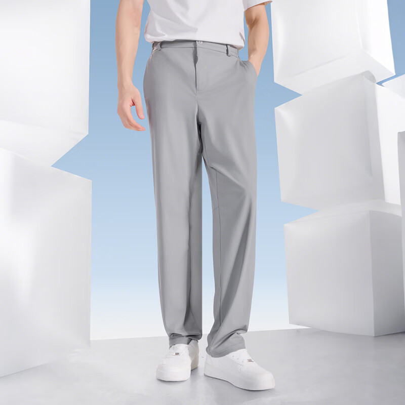 SUPIELD素湃暴冰裤10A抗菌凉感直筒裤夏季户外耐磨快干裤休闲裤男 玄岩黑 XL