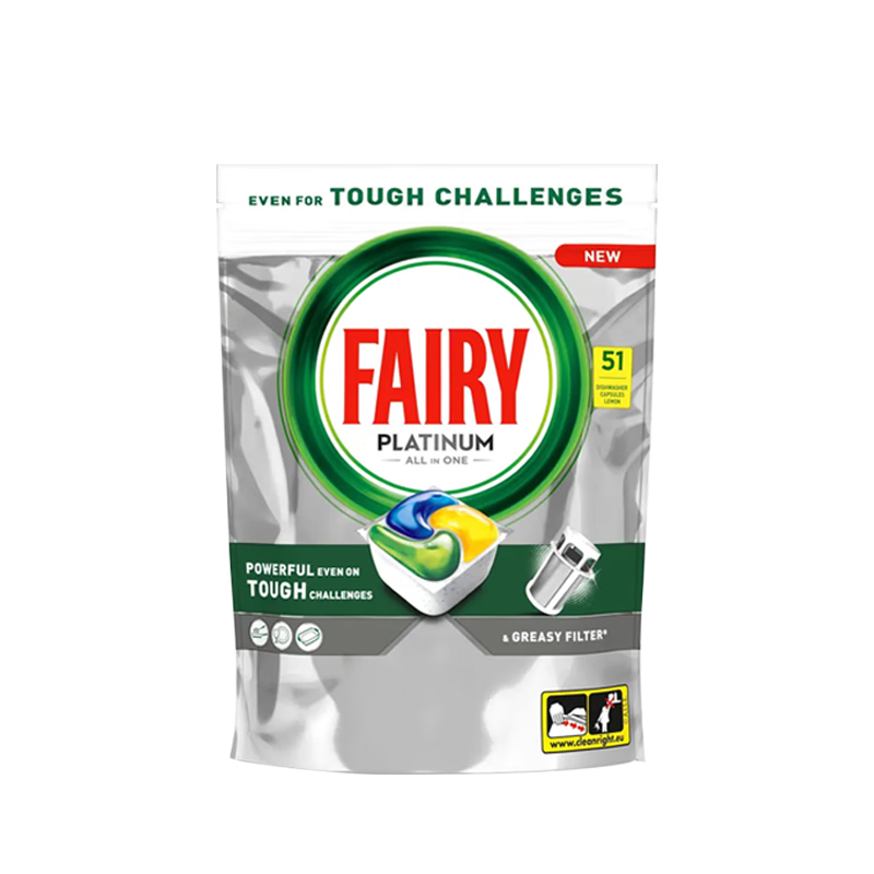 fairy【99成新】fairy宝洁仙女白金洗碗凝珠 多效合一速溶去油去污 柠檬味51颗  