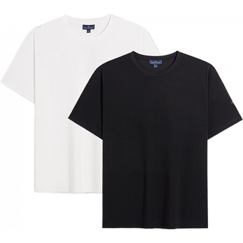 �����ֵܣ�BrooksBrothers����ʿ25���¿��Լ��ɫlogo����װT�� 9003-�ڰ����� XL