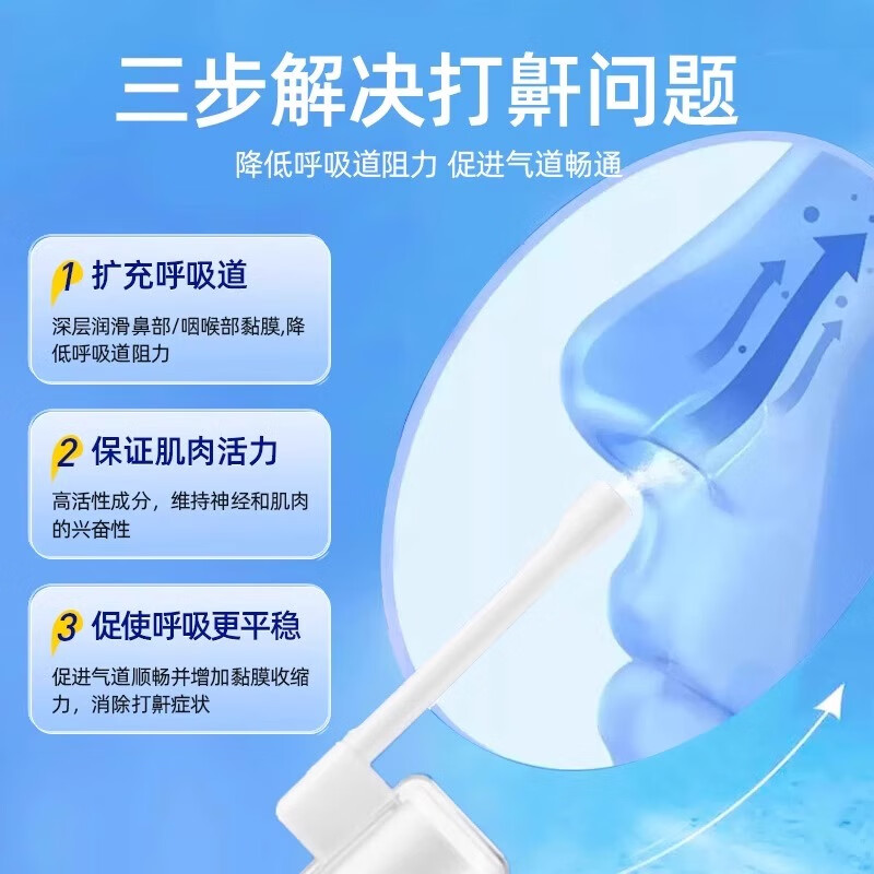 馨淼医疗止鼾器打呼噜止鼾神器医用液体喷雾男女士矫正重度打鼾喷雾专用 2盒装【中度打鼾】鼾声较大
