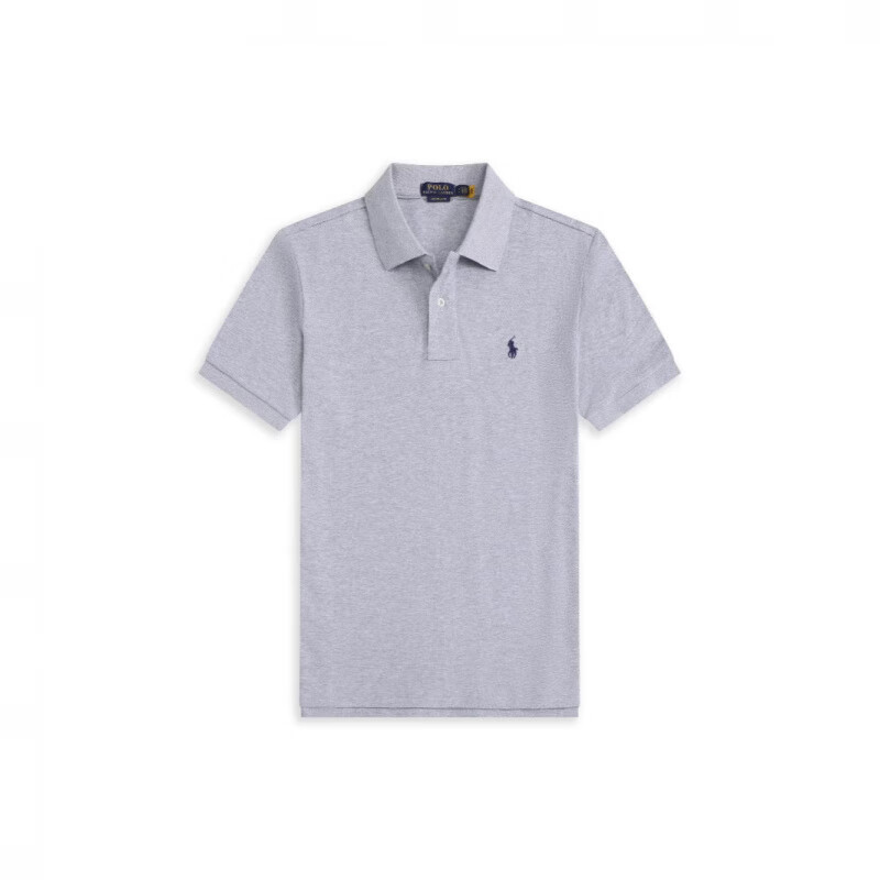 POLO SPORT美国保罗polo衫男夏季短袖翻领小马标纯棉T恤刺绣商务休闲男装 宝蓝色红标 2XL (190-210斤)